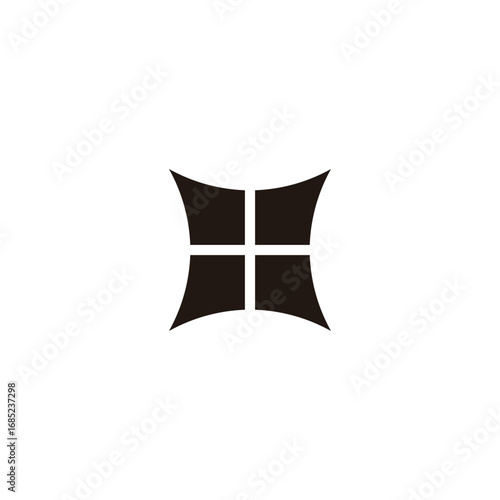 Window, duster geometric symbol simple logo vector
