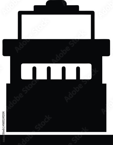 Vector illustration of a cash register