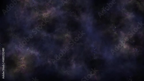 宇宙の星雲がうごめく背景動画
