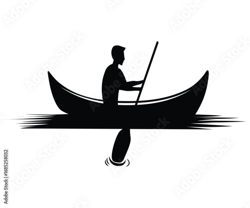 Boat Ride silhouettes vector White Background