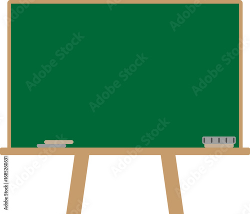 Vector illustration of blackboard with chalk