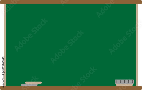 green chalkboard with chalk on blackboard