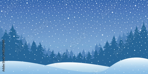Snowy Winter Forest Landscape