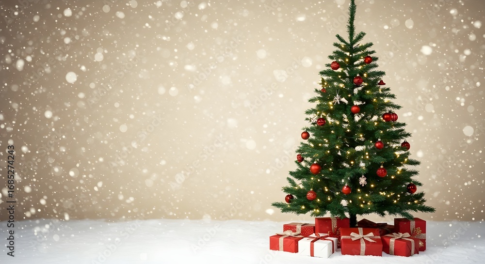 Obraz premium Árbol de Navidad con velas