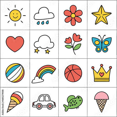 I con set vector design set 