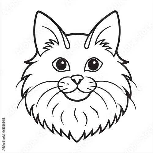 A Majestic and Gentle Ragdoll Cat, a Beautiful Purebred Feline with a Soft, Silky Coat and Striking Blue Eyes, Known for its Docile Nature