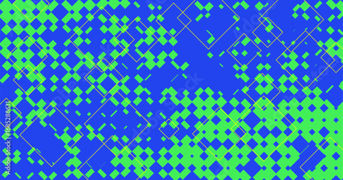 様々なひし形で構成された幾何学的な背景素材
