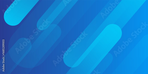 Abstract blue background with diagonal lines. Dynamic shapes composition. Vector illustration