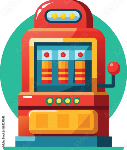 Vector slot machine icon