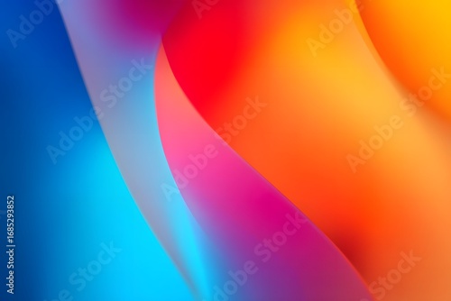 A vibrant gradient background with red, orange, and blue hues, creating an abstract design that adds depth to the presentation of your content on mobile devices. 
