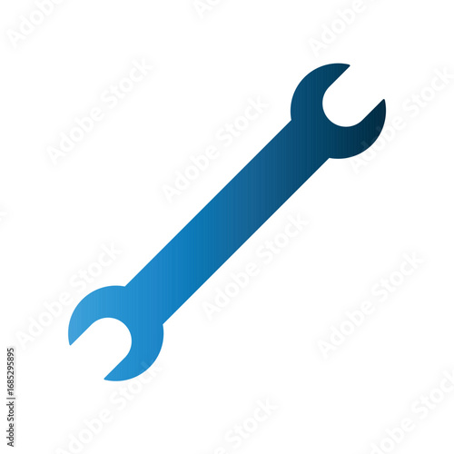 Spanner wrench icon design template