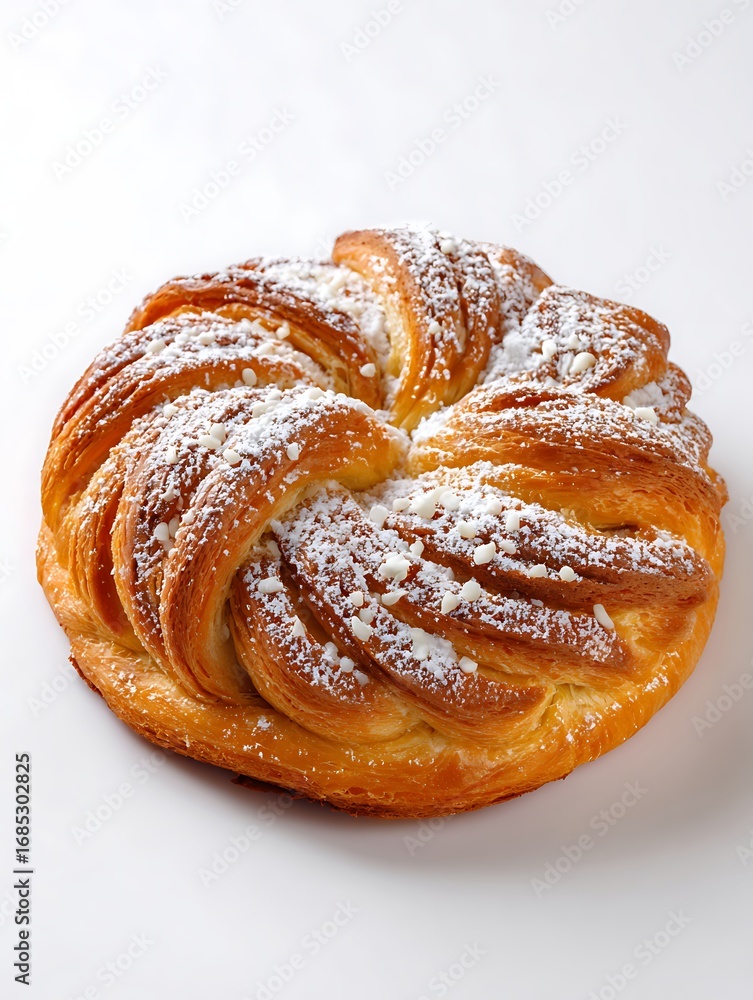 Fototapeta premium Enjoy delicious pastry with powdered sugar topping