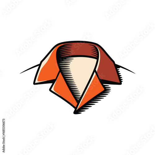 Stylish Men's Collar Design Fashion and Apparel Element
