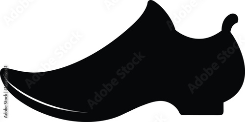 Vector silhouette of a traditional Turkish slipper