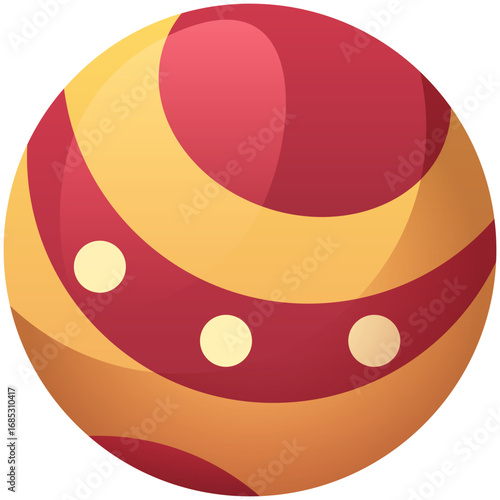 vector icon of circus ball