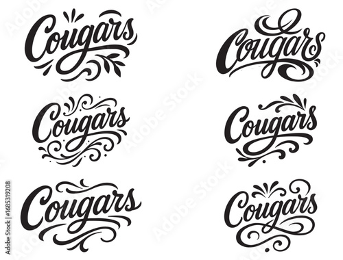 COUGARS TYPOGRAPHY