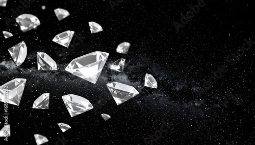 Diamonds scatter in a cosmic expanse