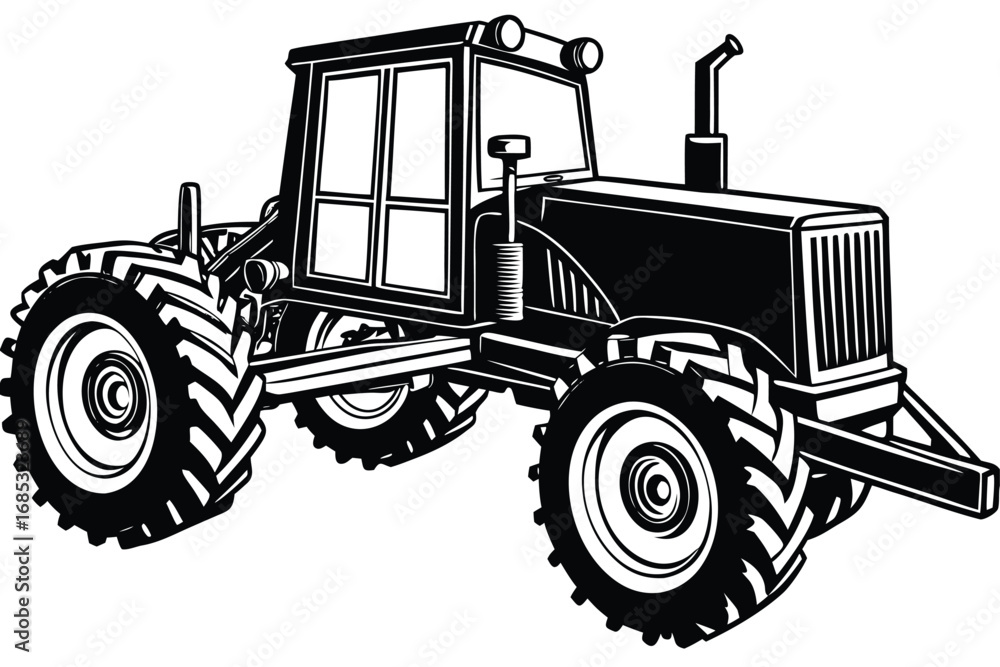Naklejka premium motor grader vector