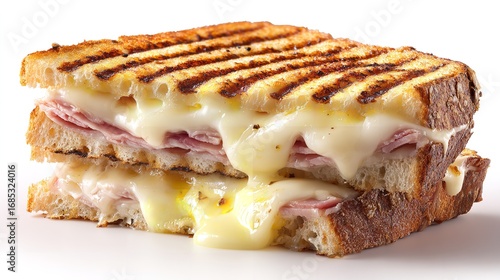 Melted Cheese & Ham Panini: Grilled Sandwich Recipe