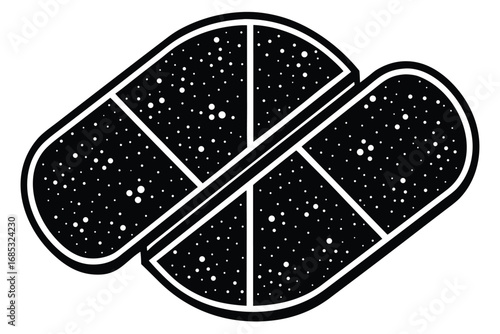 pill splitter vector icon