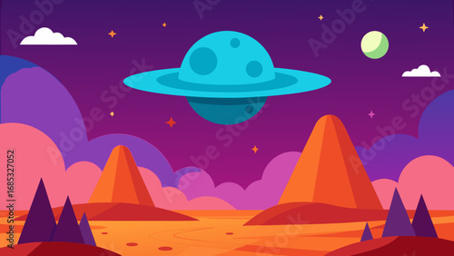 Mysterious Sci Fi Alien Landscape a Vision of Extraterrestrial Nature