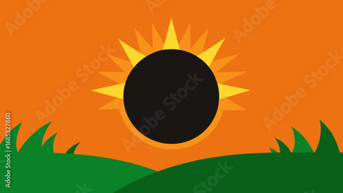 Stunning Partial Solar Eclipse in the Sky a Moment of Cosmic Natural Wonder