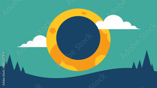 Partial Solar Eclipse Visible in the Sky a Rare and Captivating Nature Event