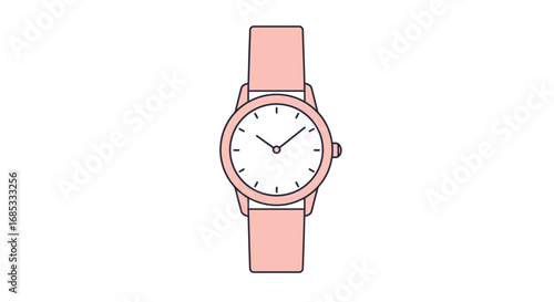 Stylish rose gold wristwatch design perfect for fashion brands, lifestyle blogs, and modern product presentations