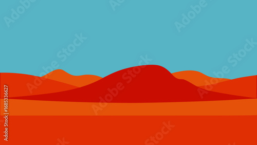 Rugged Australian outback with red soil a vast natural wilderness landscape