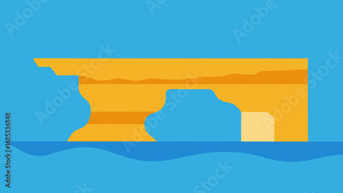 Historic Azure Window pre collapse a stunning natural sea arch landmark