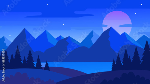 Captivating blue hour just after sunset a stunning natural light transition