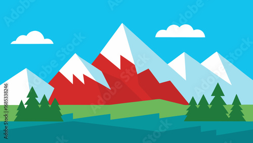 Peaceful Canadian Rockies landscape a serene natural vista of mountains and valleys