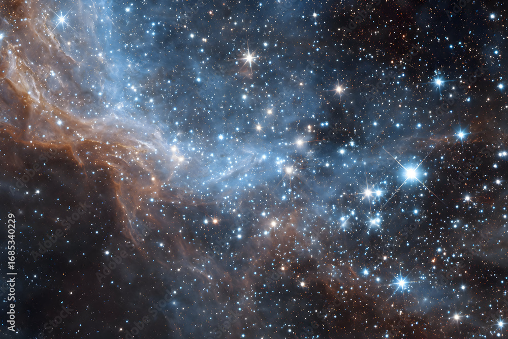 Obraz premium Celestial Tapestry: A Deep Space Nebula