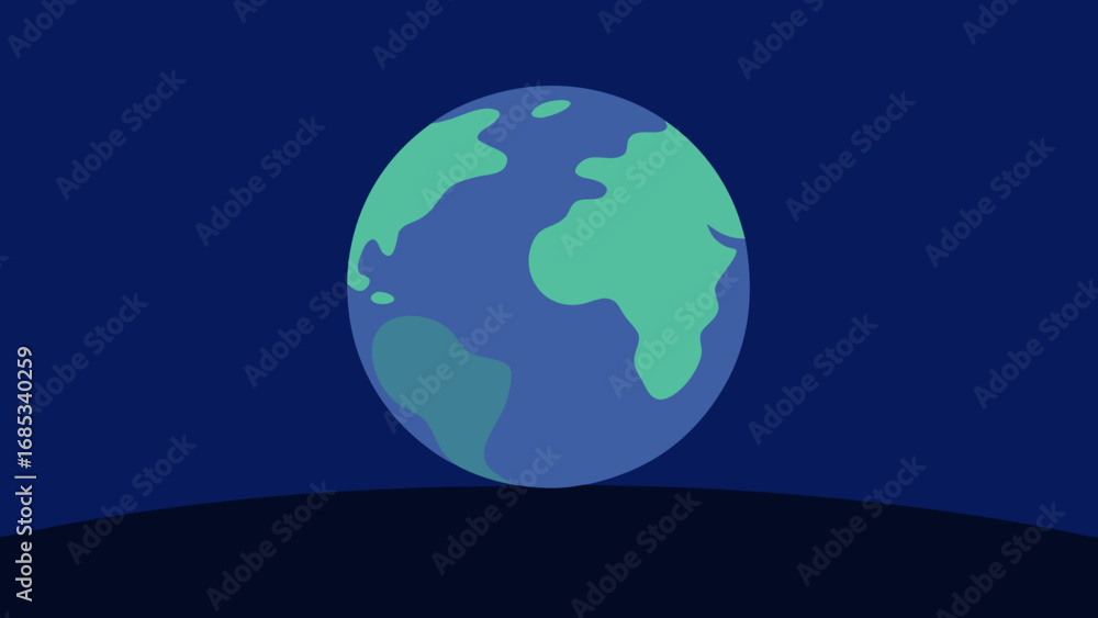 Fototapeta premium Observe Earths Shadow at Dusk a Serene Moment of Transition and Cosmic Beauty in the Sky