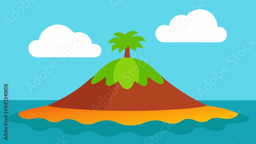 Discover a Fijian Volcanic Island with Lush Tropical Vegetation and Stunning Coastal Views