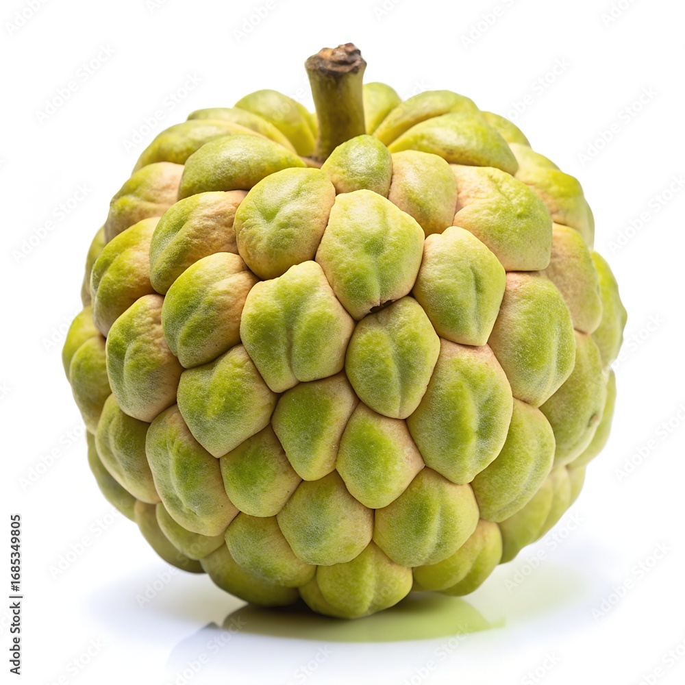 Obraz premium Custard Apple Isolated On White Background