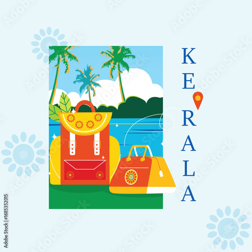 Kerala the land of god's own country is a beautiful place with kathakali dance and onam festival