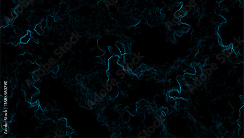  Abstract dark background with faint glowing Blue lines and plasma swirling energy. Futuristic, sci-fi aesthetic digital artwork. Mysterious intricate organic patterns and depth.