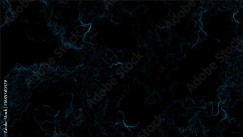 Abstract dark background with faint glowing Blue lines and plasma swirling energy. Futuristic, sci-fi aesthetic digital artwork. Mysterious intricate organic patterns and depth.