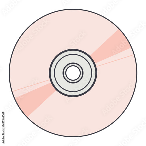 Stylish compact disc design with a modern aesthetic ideal for creative projects and digital media concepts