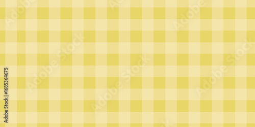 Yellow and green gingham plaid checkered fabric design seamless pattern. Check and tweed seamless patterns. Vichy seamless pattern in yellow color. Gingham fabric texture, vintage summer print. light