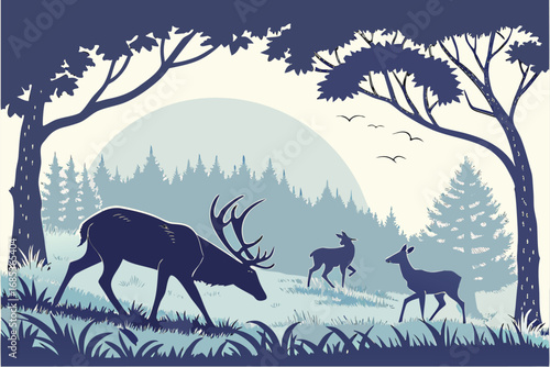 Majestic Deer Silhouettes Pack
