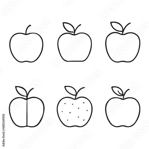 set of apples