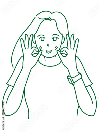イラスト　女性