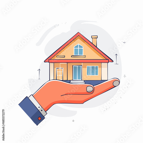 Hand Holding House Icon