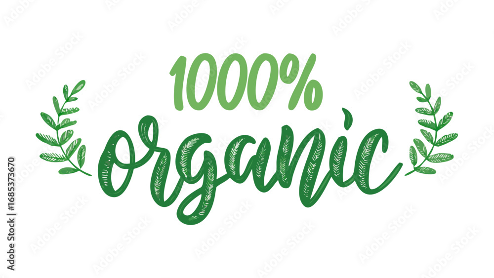 Fototapeta premium Organic natural product fresh food healthy eating wellness lifestyle eco friendly vegan vegetarian diet label