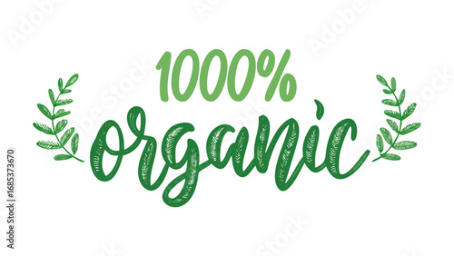 Organic natural product fresh food healthy eating wellness lifestyle eco friendly vegan vegetarian diet label
