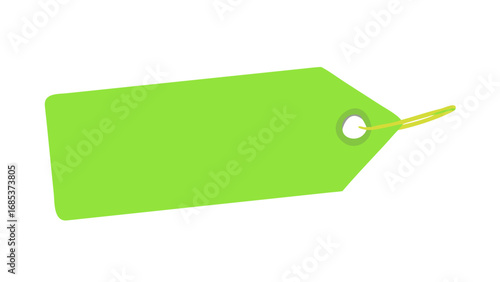 Green tag label price blank sale product discount shop merchandise retail market store promotion value item