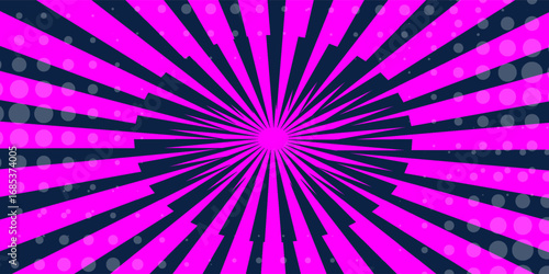 A Black and Pink Starburst Effect