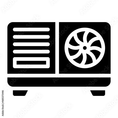 outdoor unit glyph icon